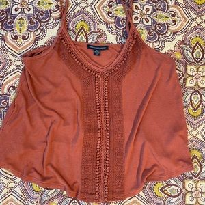 Burnt Orange Cropped Tank